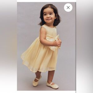 BOW-DETAIL ORGANZA DRESS